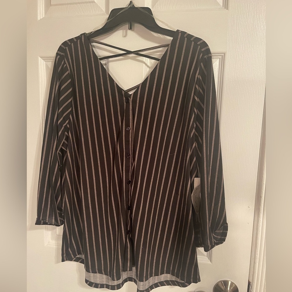 French Laundry women’s stripe l/s top